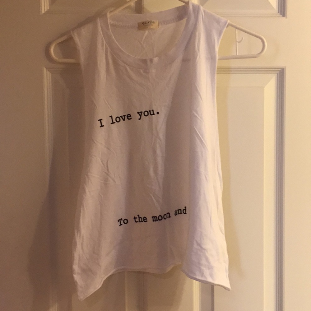 I love you to the moon and back tank top.